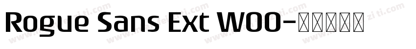 Rogue Sans Ext W00字体转换